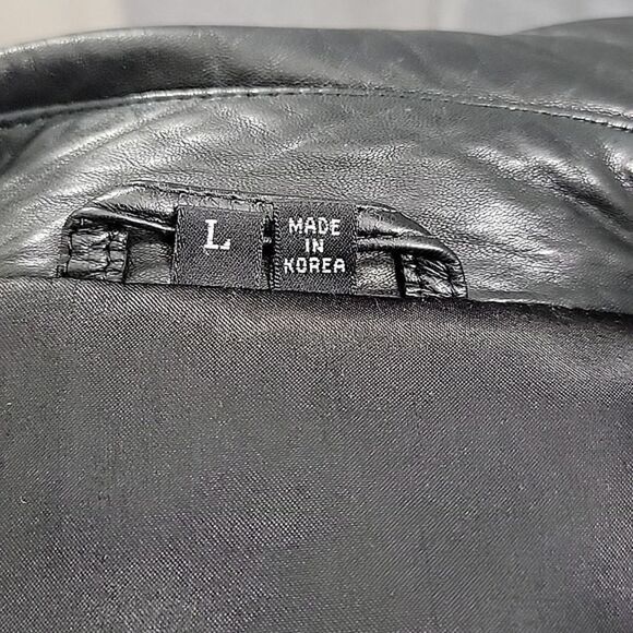 Andrew Marc Soft Black leather Field Jacket - Vintage, drawstring, Men's SZ L - Picture 13 of 15